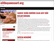 Tablet Screenshot of elitbayanescort.org